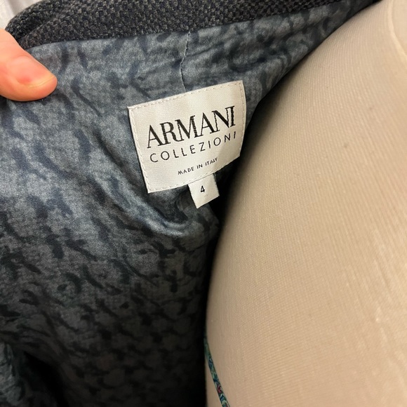 Armani Collezioni vintage 100% wool blazer size 4 made in Italy - Picture 4 of 9